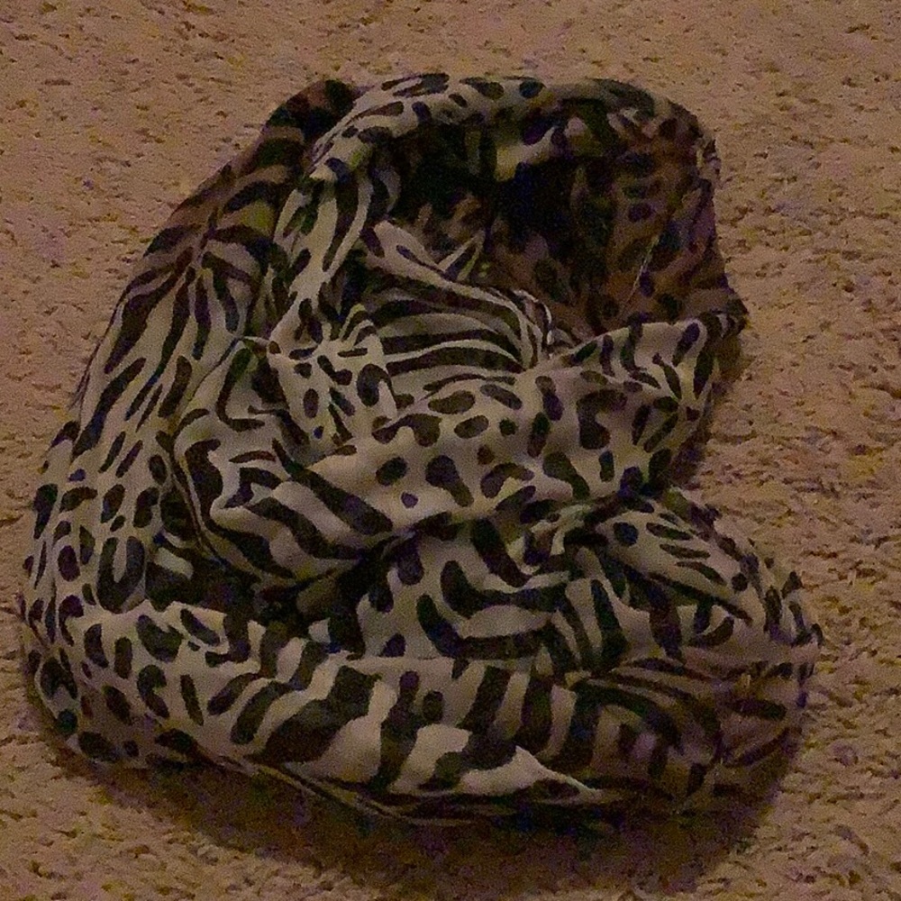 Animal print scarf wrap